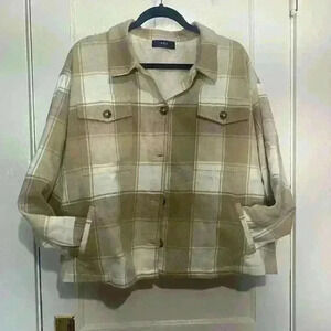 Able Gianna Plaid Jacket NWT Size 1X
